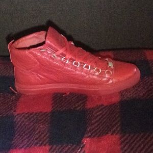 balenciaga red heels